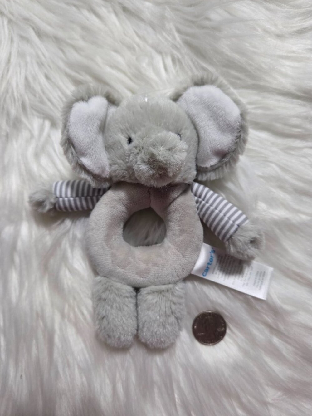 Carter's Elephant Baby Rattle - Picture 3 of 6
